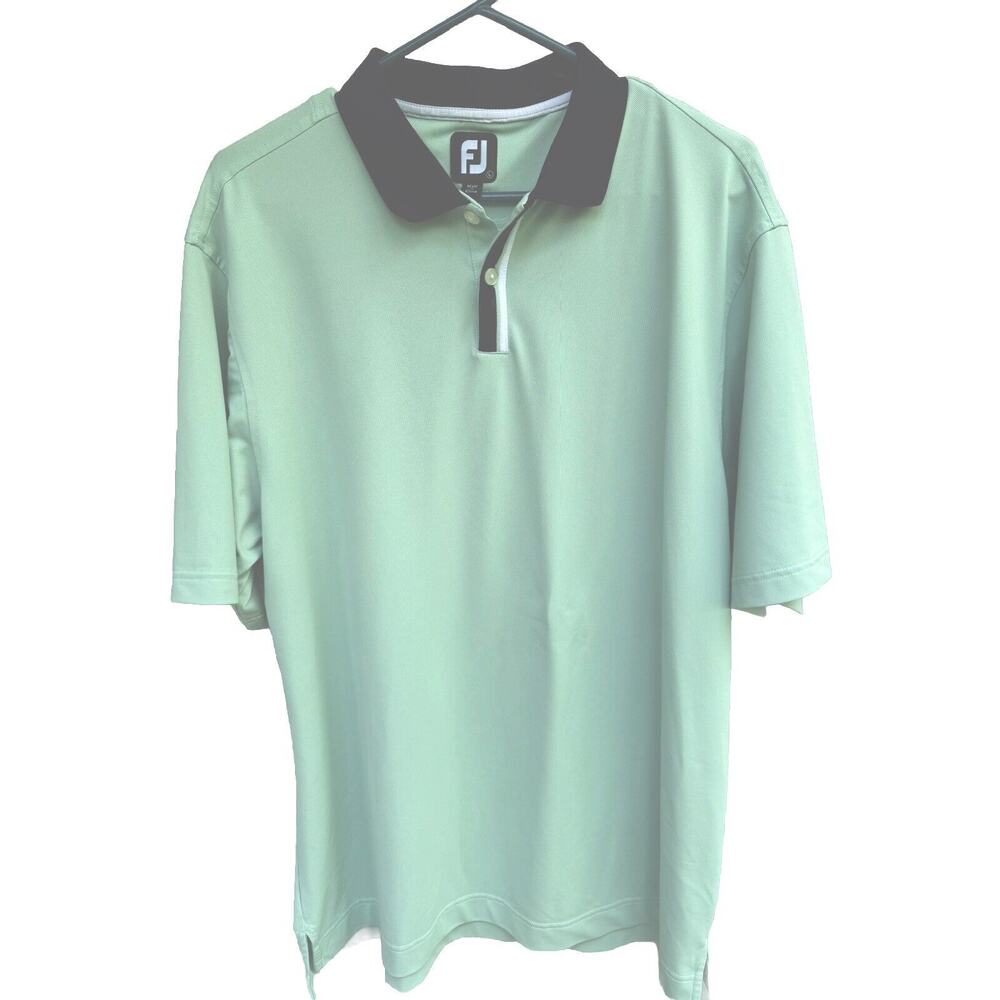 Footjoy Solid Stretch Pique With Stripe Placket K… - image 1